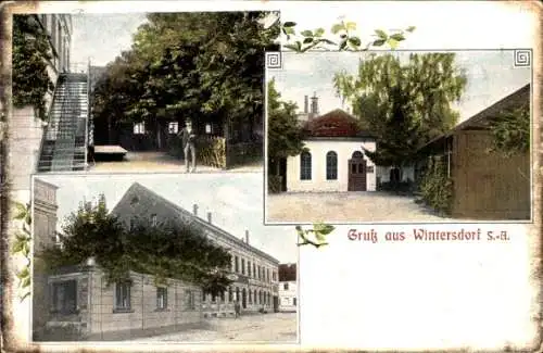 Ak Wintersdorf Meuselwitz in Thüringen, Teilansichten