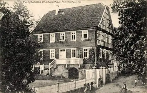 Ak Niederhausen Fischbachtal, Evangelisches Gemeindehaus