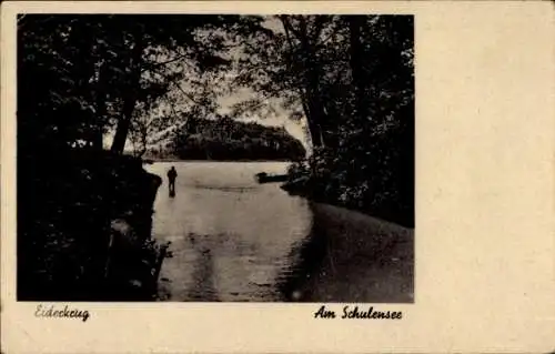 Ak Kiel, Gasthaus Eiderkrug, Schulensee