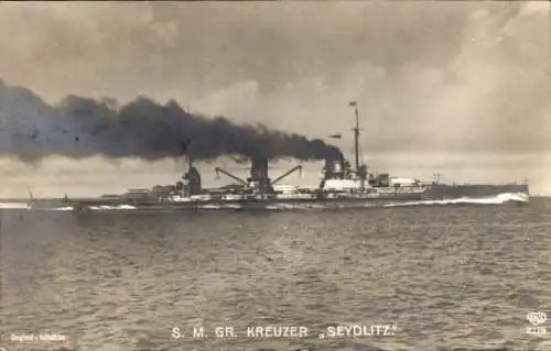 Ak Deutsches Kriegsschiff SMS Seydlitz, Schlachtkreuzer, Kaiserliche Marine, EAS 2119