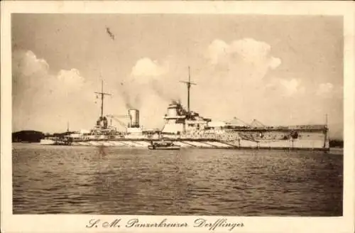 Ak Deutsches Kriegsschiff, S.M. Panzerkreuzer Seydlitz, Kaiserliche Marine