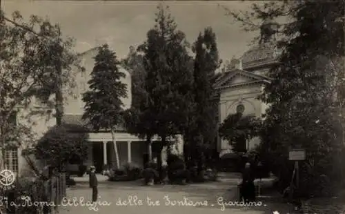 Ak Roma Rom Lazio, Abbazia delle tre Fontane, Giardino