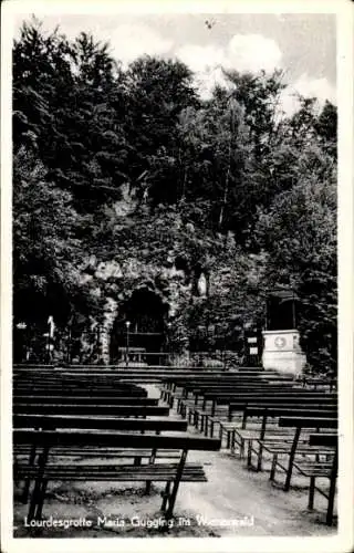 Ak Maria Gugging Klosterneuburg in Niederösterreich, Lourdesgrotte