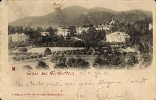 Ak Bad Gleichenberg Steiermark, Teilansicht