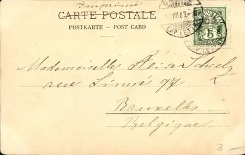 Ak Genf Genf Schweiz, Der Hafen und der Wasserstrahl