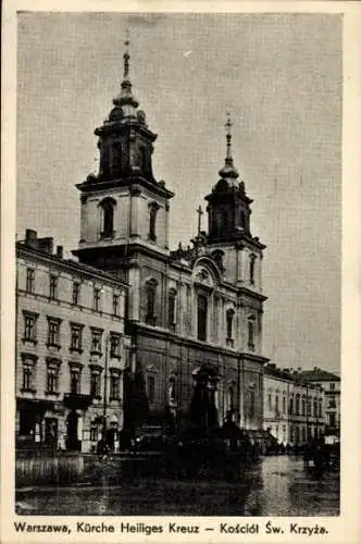 Ak Warszawa Warschau Polen, Kirche Heiliges Kreuz