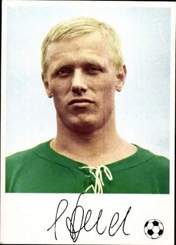 Autogrammkarte Fußballspieler Siegfried Held, Borussia Dortmund