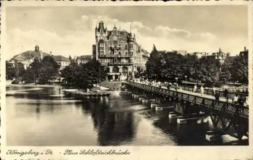 Ak Kaliningrad Königsberg Ostpreußen, Neue Schloßteichbrücke