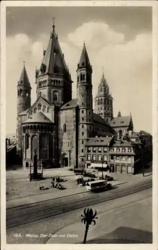 Ak Mainz am Rhein, Dom von Osten