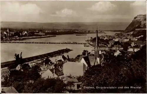 Ak Ehrenbreitstein Koblenz am Rhein, Panorama