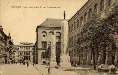 Ak München, neue Universität, Amalienstraße