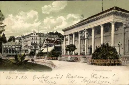 Ak Baden Baden am Schwarzwald, Conversationshaus
