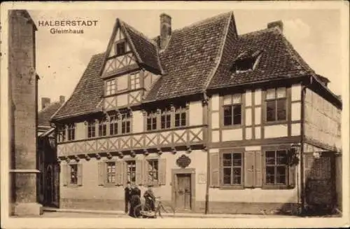 Ak Halberstadt Harzvorland, Fachwerkhaus, Gleimhaus