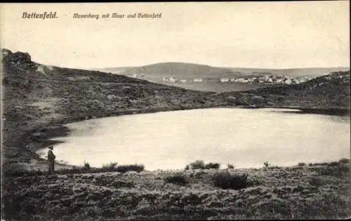 Ak Bettenfeld in der Eifel, Mosenberg mit Maar, Panorama