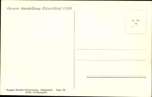 Ak Düsseldorf am Rhein, Gesolei, Nacht, große Ausstellung 1926