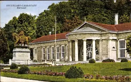 Ak Bad Cannstatt Stuttgart in Württemberg, Kursaal, Denkmal