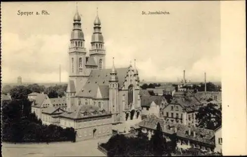 Ak Speyer am Rhein, St. Josefskirche