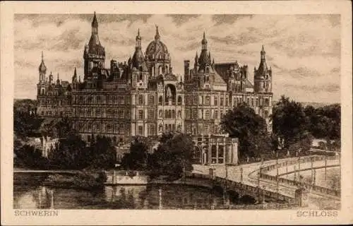 Ak Schwerin in Mecklenburg, Schloss