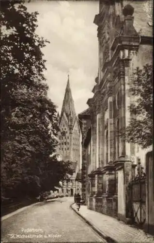 Ak Paderborn in Westfalen, St. Michaelstraße, Kloster