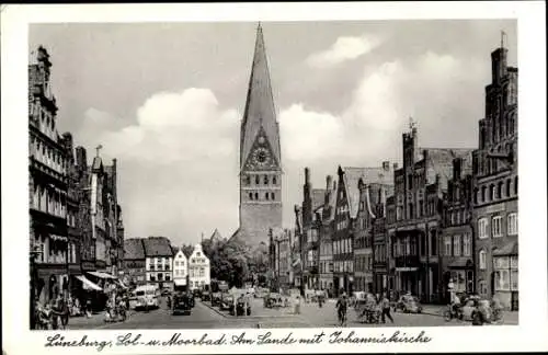 Ak Lüneburg in Niedersachsen, Am Sande, Johanniskirche