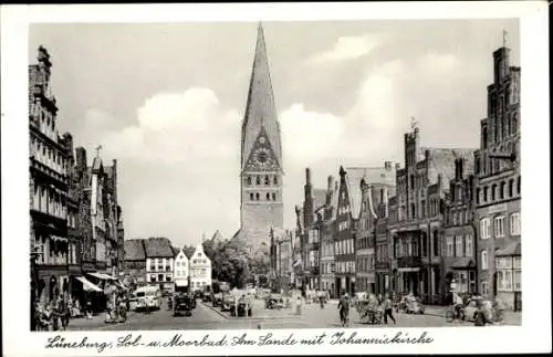 Ak Lüneburg in Niedersachsen, Am Sande, Johanniskirche