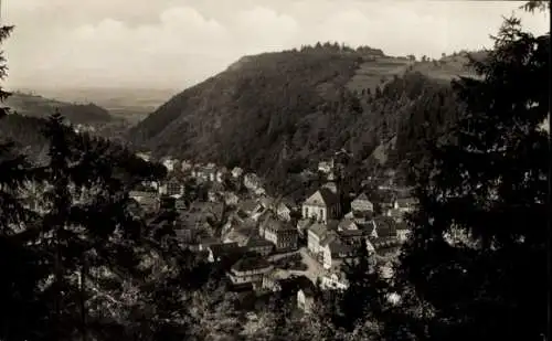 Ak Bad Berneck im Fichtelgebirge Bayern, Blick von der schönen Aussicht, Panorama