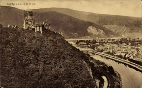 Ak Oberlahnstein Lahnstein am Rhein, Burg Lahneck, Lahnstein