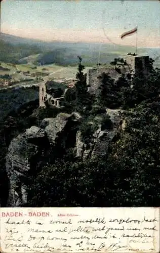 Ak Baden Baden am Schwarzwald, altes Schloss