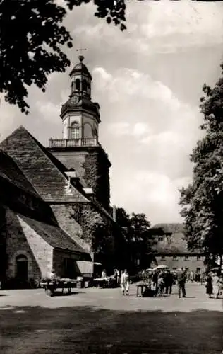 Ak Rinteln an der Weser, Markt, Kirche