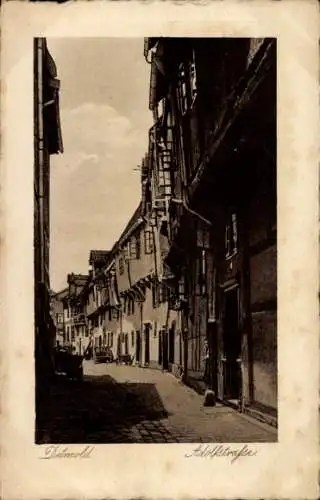 Ak Detmold in Nordrhein Westfalen, Blick in die Adolfstraße, Wohnhäuser