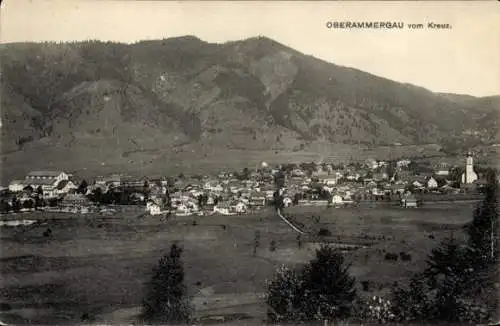 Ak Oberammergau in Oberbayern, Panorama