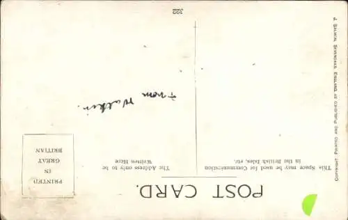 Ak Lächelnde schwarze Katze