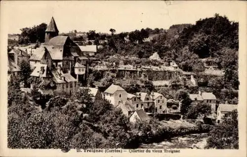 Ak Treignac Corréze, Altstadtviertel