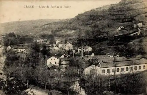 Ak Tulle Correze, Usine du Pont de la Pierre