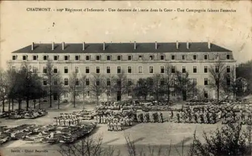 Ak Chaumont Haute-Marne, 109. Infanterie-Regiment, Soldaten