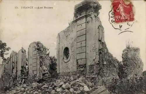 Ak Drancy Seine Saint Denis, Ruinen