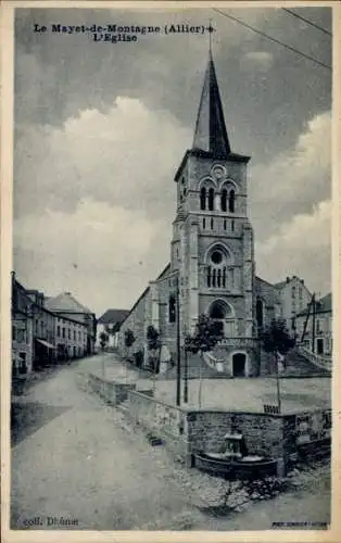 Ak Le Mayet de Montagne Allier, Kirche