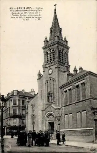 Ak Paris XII Reuilly, Kirche der Unbefleckten Empfängnis