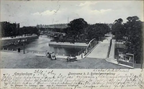 Ak Amsterdam Nordholland Niederlande, Rotterdammerbrug