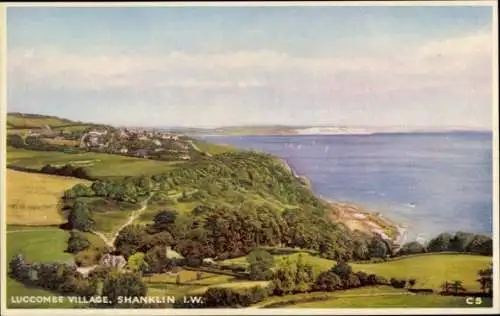 Ak Shanklin Isle of Wight England, Luccombe Village