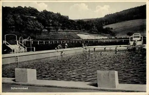 Ak Mönchberg im Spessart, Schwimmbad