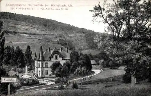 Ak Michelbach Alzenau im Spessart, Herrnmühle, Inh. E. Bökemeier