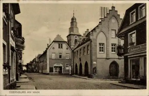 Ak Obernburg am Main Unterfranken, Straßenpartie