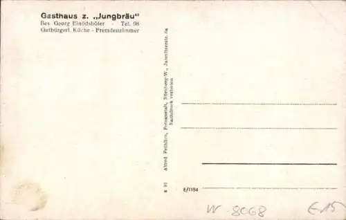 Ak Pfaffenhofen an der Ilm Oberbayern, Gasthaus Jungbräu, Straßenpartie