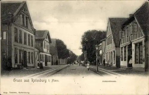 Ak Rotenburg an der Wümme, Hinterstraße