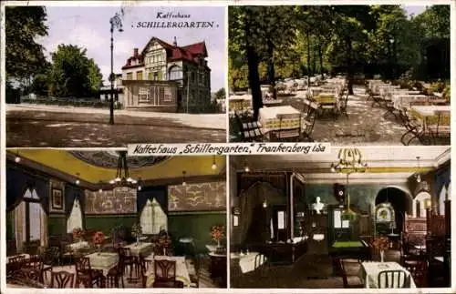 Ak Frankenberg an der Zschopau, Kaffeehaus Schillergarten, Bes. Alfred Hoffmann