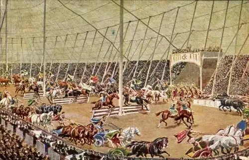 Ak Risen-Circus Krone, Circus Maxim II, altrömische Arenaspiele