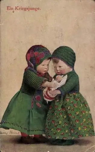 Ak Ein Kriegsjunge, Puppen, Käthe Kruse