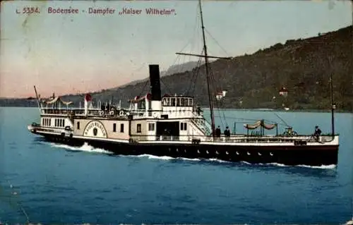 Ak Bodensee, Dampfer Kaiser Wilhelm