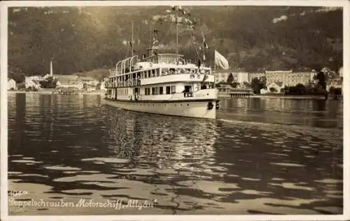 Ak Bodensee, Doppelschrauben Motorschiff Allgäu